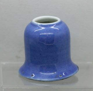 Antique Chinese Cobalt Blue Monochrome Porcelain Brush Washer Very Rare C1800s