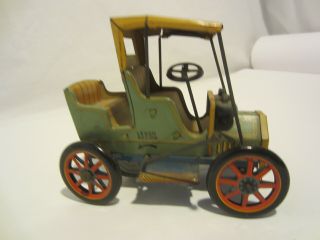 Mt Modern Toys Lever Tin Metal Car Toy Japan Vintage