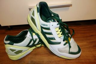 RARE VINTAGE 2006 ADIDAS ZX8000 TRAINERS,  GREEN UK 9.  5 EU 44,  VERY GOOD COND 2