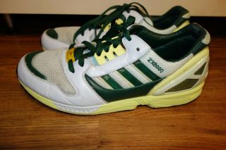 RARE VINTAGE 2006 ADIDAS ZX8000 TRAINERS,  GREEN UK 9.  5 EU 44,  VERY GOOD COND 5