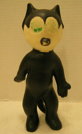 Vintage Felix The Cat Productions Eastern Moulded Prod.  1962 Rubber Toy 6 "