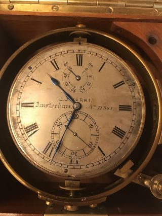 L.  J.  HARRI (Thomas Mercer) 2 Days Marine Chronometer C.  1925 10