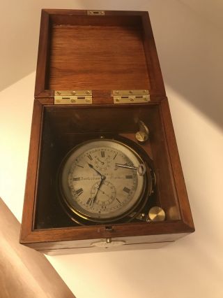 L.  J.  HARRI (Thomas Mercer) 2 Days Marine Chronometer C.  1925 12