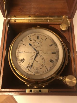 L.  J.  Harri (thomas Mercer) 2 Days Marine Chronometer C.  1925