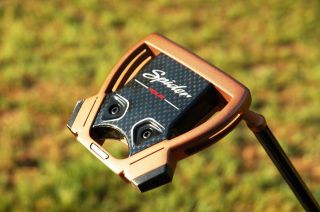 Rare Tour Issue TaylorMade Copper Spider X Putter Sight Dot KBS PVD Black Shaft 2