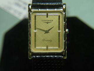 Mens Rare/vintage Longines " 1000 " Gold Swiss Quartz Watch Nos Wow 3121101