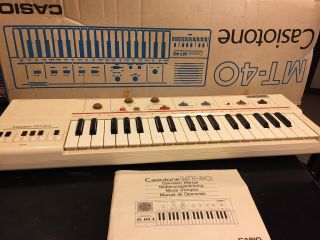 Casio Casiotone Mt - 40 Electronic Keyboard Portable Synthesizer Box Vtg