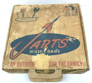 Vintage Yard Darts Jarts Game " Box Only " Outdoor Toss Throw