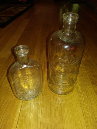 South Carolina Dispensary Bottles - 1/2 Pint And Quart Size - Rare