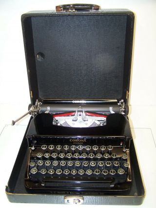 Antique 1936 Smith Corona Standard Vintage Typewriter