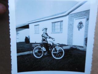 1950 ' S HOPALONG CASSIDY BICYCLE UNDER TREE HAPPY KID - 6 PHOTOS 2