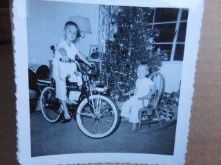 1950 ' S HOPALONG CASSIDY BICYCLE UNDER TREE HAPPY KID - 6 PHOTOS 5