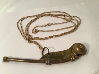 Circa Wwii Navy Brass Copper Boatswain 