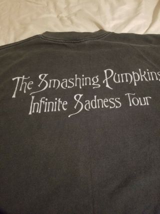 Vintage 1996 Smashing Pumpkins Vampire Infinite Sadness Tour Shirt Giant X - Large 2