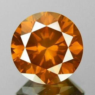 1.  32 Cts Sparkling Very Rare Fancy Vivid Orange Color Natural Diamond