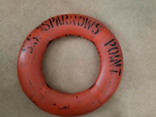Vintage S.  S.  Sparrows Point Life Preserver Ships Ring 1950 