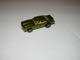 OLDS 442 YELLOW? REDLINE HOT WHEEL ORIG US SPECTRAFLAME RARE CAR W/ REAR SPOILER 2