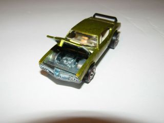 OLDS 442 YELLOW? REDLINE HOT WHEEL ORIG US SPECTRAFLAME RARE CAR W/ REAR SPOILER 5