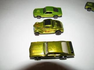 OLDS 442 YELLOW? REDLINE HOT WHEEL ORIG US SPECTRAFLAME RARE CAR W/ REAR SPOILER 8