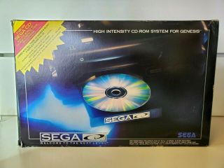 Sega Genesis Cd Model 1 Cib Cd - Rom System For Genesis Rare