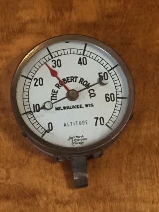 Vintage Jas P Marsh And Company Pressure Gauge Milwaukee Wis.
