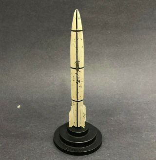Nasa V - 2 Redstone Rocket Missile Model Metal Steel German Wind Tunnel Vintage