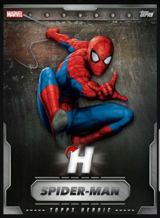 Topps Marvel Collect: Spider - Man Heroic Vip July (silver) 8cc Rare Digital Card