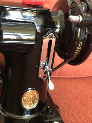 RARE Singer Featherweight 221 Sewing Machine 1949 Serviced Read 6