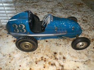 Vintage Ohlsson & Rice Inc.  Tether Car W/motor In Blue 33 - All Midget