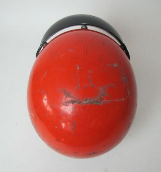Vintage Bell RT Toptex helmet motorcycle car racing orange 7 1/2 /w visor 6