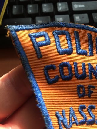 Nassau County York NY Vintage Long Island Sheriff Police Security Patch 2