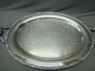 Webster Wilcox International Silver Co Du Barry Coffee Tea Pot Set Platter Tray 3
