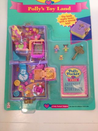 Vintage Polly Pocket Toy Land Book Playset Nip Bluebird Moc