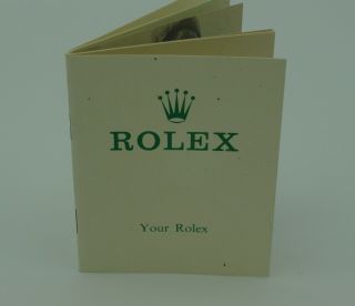 Vintage Your Rolex Booklet 1974