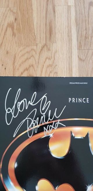 Prince Rare Signed Autograph on Batdance 2