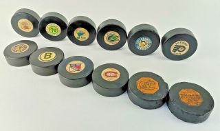 Vtg 60s/70s BUFFALO Sabres CCM Art Ross Tyer CONVERSE NHL Hockey Game PUCK 4