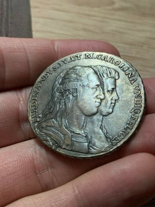 Italy Silver 120 Grani 1791 Rare Xf