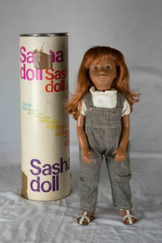 Red Hair Sasha Doll (vintage) Clothing And Packing Tube.