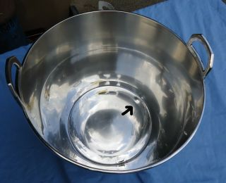 RARE VTG Ralph Lauren LARGE Silver Plate Bucket Special Occasion Signed w/Pouch 11