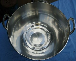 RARE VTG Ralph Lauren LARGE Silver Plate Bucket Special Occasion Signed w/Pouch 9
