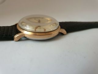 Vintage Gold on Steel 1950 ' s LEMANIA with rare caliber 3065 17 Jewels Watch 8