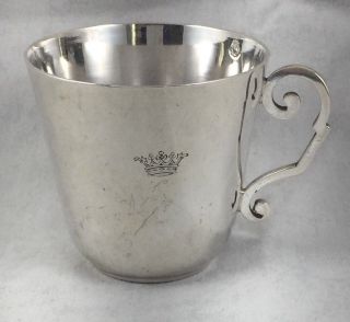 French Sterling Cup By Francois Auguste Boxer - Callot Of Paris - 2 3/8 "