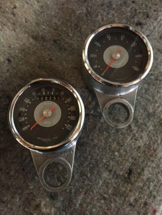 Vintage Norton Tachometer & Speedometer Gauges