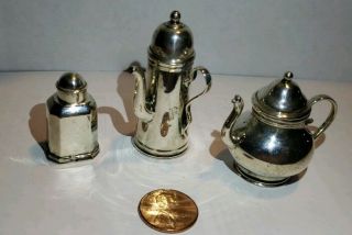 Exquisite 6 Pc Metropolitan Museum Of Art Miniature Sterling Tea Set