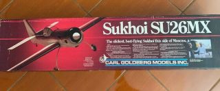 Vintage Balsa Wood Kit Carl Goldberg Sukhoi Su26mx R/c Model Airplane Complete