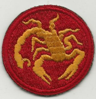 Ww2 Ghost - Phantom 22nd Infantry Division Shoulder Sleeve Patch A Beauty