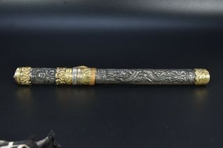Antique Tibetan Knife Sword Rare Vintage Tantrick Hand Carved Dorje Dragon Nepal