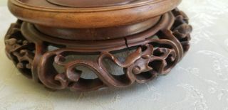 Vintage Chinese Carved Wooden Stands for Vase. 5