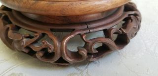 Vintage Chinese Carved Wooden Stands for Vase. 7
