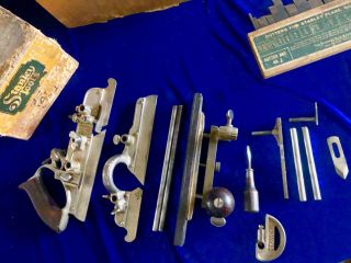 VINTAGE STANLEY 45 SWEETHEART COMBINATION PLANE,  2 BOXES of BLADES 3